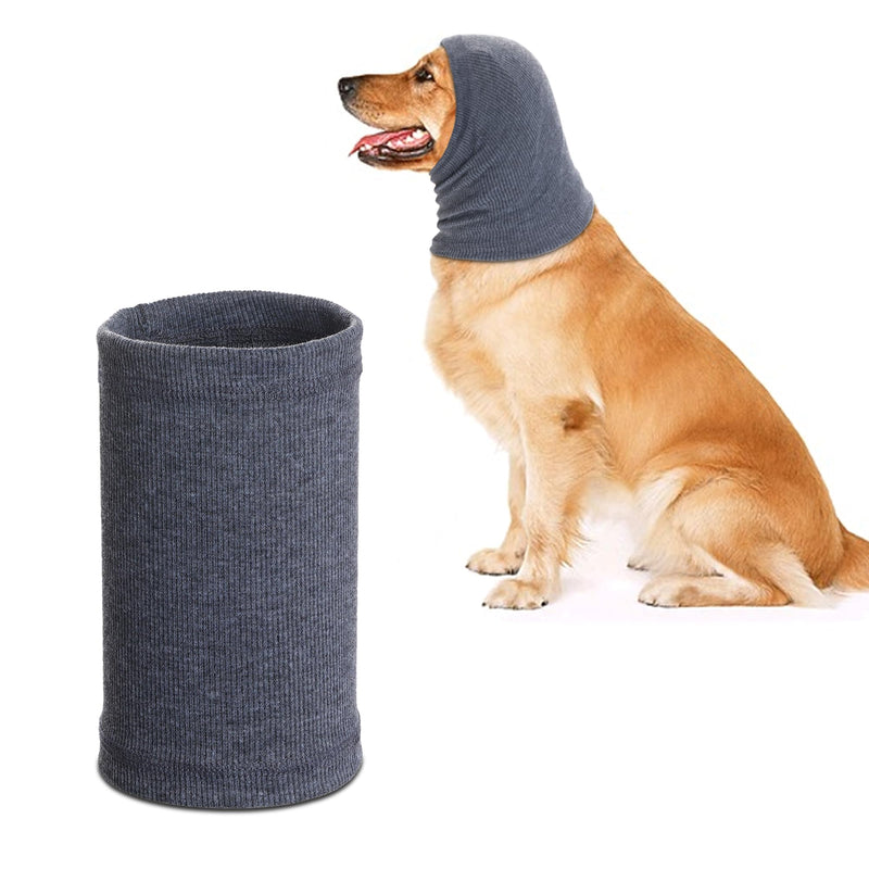 Quiet Ears for Dogs, Rbenxia 1 Piece Dog Ear Cover Hoodies Dog Ear Muffs Headband Noise Ear Protection Warm Winter Ear Scarf (Grey, Large) Grey - BeesActive Australia