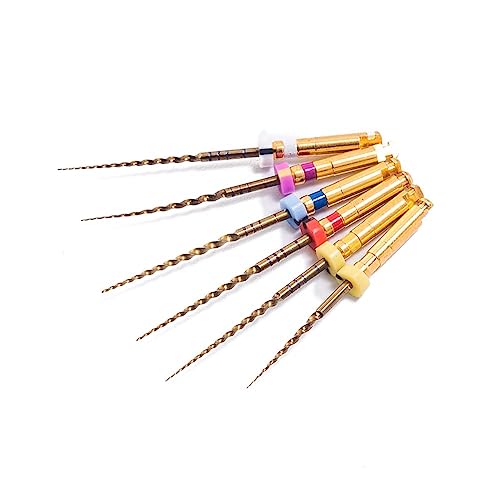 Endodontic Dental Endo Files Rotary NITI Controlled Memory Files X-Pro Gold Taper Tips F1/F2 /F3 /SX /S1 /S2 (Assorted 21MM) Assorted 21MM