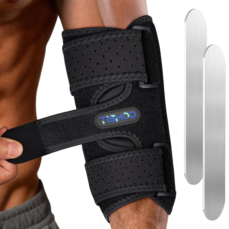 Elbow Brace, Elbow Splint for Cubital Tunnel Brace for Sleeping-Immobilizer for Ulnar Nerve Brace Elbow Pain fit Men & Women Black One Size - BeesActive Australia