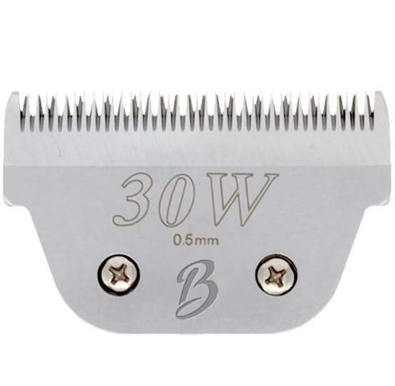 Detachable A Series Wide 30 Blades for Dog Grooming Cuts length 1/50" - 0.5mm Japanese Carbonized Steel Wide Grooming Blades Compatible A5 Series Wide Clippers for Dogs(30W) 30W (1/50" - 0.5mm) - BeesActive Australia