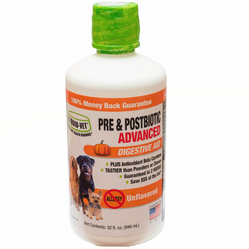 Prebiotics and Postbiotics for Dogs – Enhance Gut Health and Digestion with Inulin, Galacto-oligosaccharides, and Collagen; Essential Pet Supplements for Canine Wellness - Unflavored, 32oz Allergy-Friendly Unflavored 32oz Economy Size - PawsPlanet Australia
