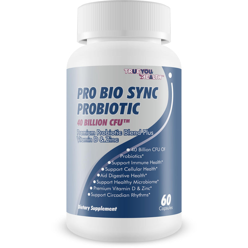 Pro Bio Sync Probiotic 40 Billion CFU - Intestinal Cleansing Premium Probiotic Supplement with Immune Support - Help Improve Gut Microbiome - Natural Defensa Probiotic 40 Billion With Prebiotic