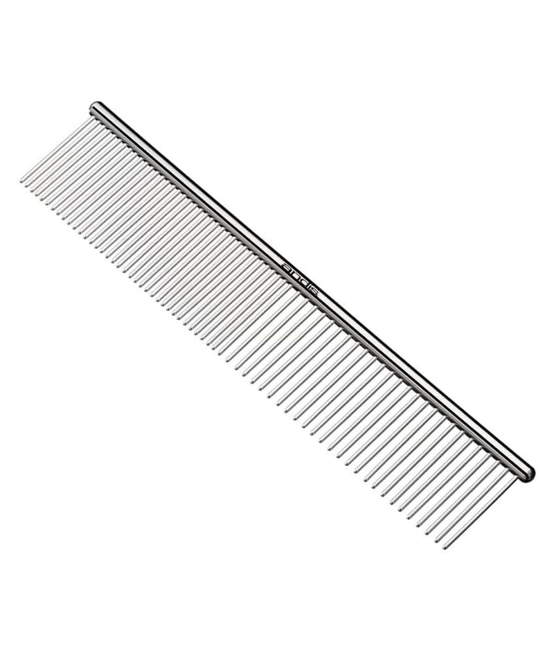Andis 68550 Stainless-Steel Comb for Knots, Mats & Loose Hair Removal - Effective Dematting Tool, Comfortable, Lightweight, Portable & Safe for Dogs, Cats & Pets – Silver, 7-1/2-Inch 7 1/2 Inch - BeesActive Australia