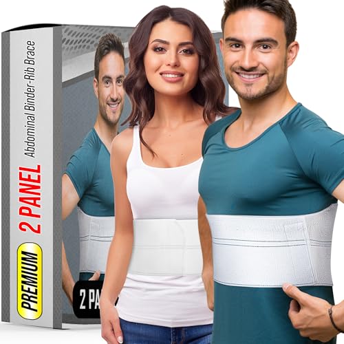 Broken Rib Brace for Men & Women, Chest Support Compression Wrap Belt Plus Size