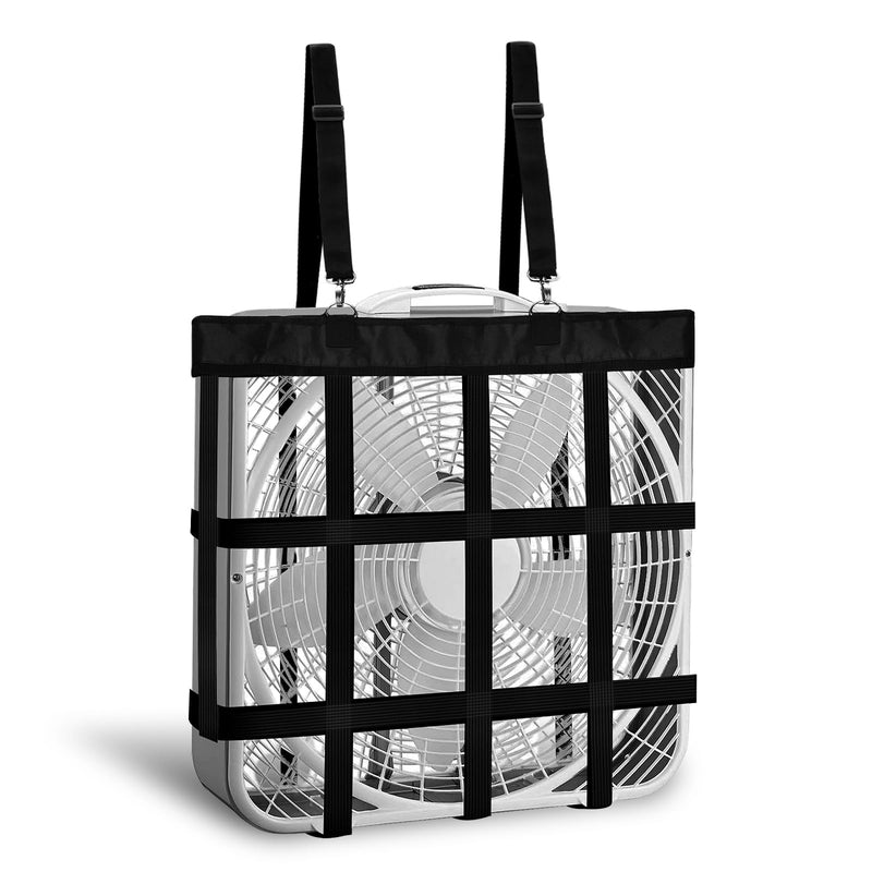 Bloomoak Adjustable Box-Fan-Holder for Horse Stall, Cool Whole House Coverage,Fits 20x20" Fans,Black,Large 27x27" (Black) Black - BeesActive Australia