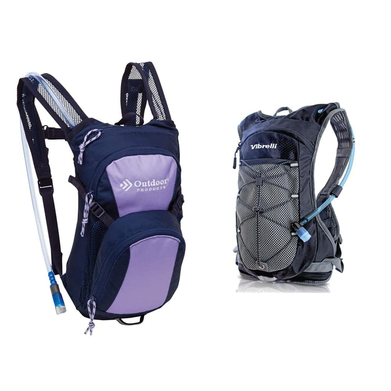 Outdoor Products Tadpole Hydration Pack (3.5L) + Vibrelli Hydration Pack & 2L Hydration Water Bladder - BeesActive Australia