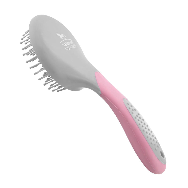 Harrison Howard Horse Mane and Tail Brush Horse Professional Grooming Brush Equestrian Detangler Non-Slip Brush Pink - BeesActive Australia