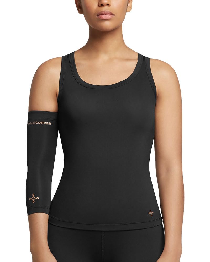 Tommie Copper Infrared Compression Elbow Sleeve, Warming Elbow Support & Stability, Black, Large - BeesActive Australia