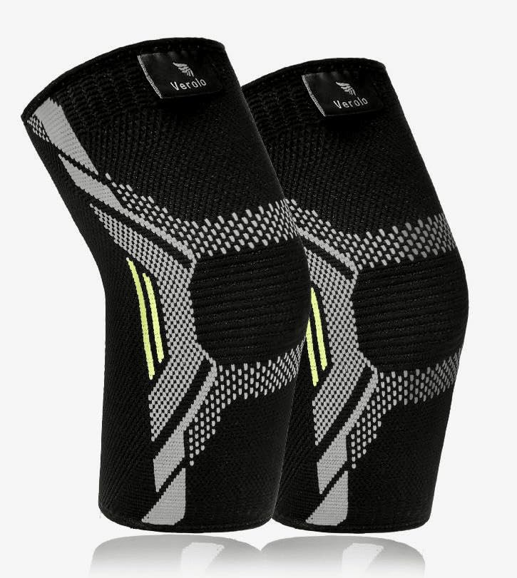 VEROLO Elbow Brace for men | Pack of 2 Compression Arm sleeve Elbow support for Men & Women- Tennis Elbow Brace | Pain Relief, and Elbow Sleeve weightlifting (Small, BLACK) Small - BeesActive Australia