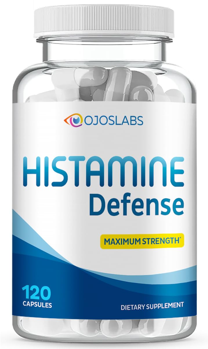 Advanced Histamine Defense - Natural D-Hist Supplement to Block Histamine Intolerance - 120 Capsules