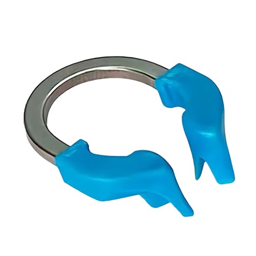 Dental Sectional Matrix Ring Clamp Spring Clip, Autoclavable Nickel Titanium Orthodontic Clamp Rings, Dental Sectional Contoured Matrices System for Pre and Post Molars (R6 Blue 1PCS) R6 Blue 1PCS