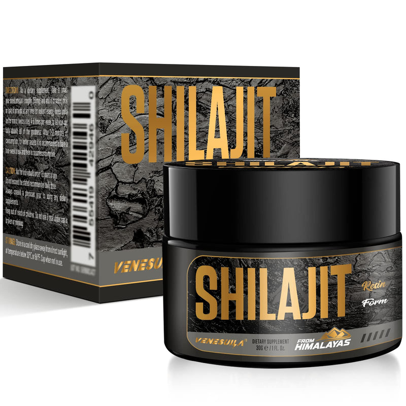 Shilajit Resin - Organic Shilajit Resin Third Party Tested Rich in 85+ Trace Minerals, Gold Grade Himalayan Pure Shiljait for Energy (1 Fl Oz (Pack of 1)) Unflavored 1 Ounce (Pack of 1) - BeesActive Australia
