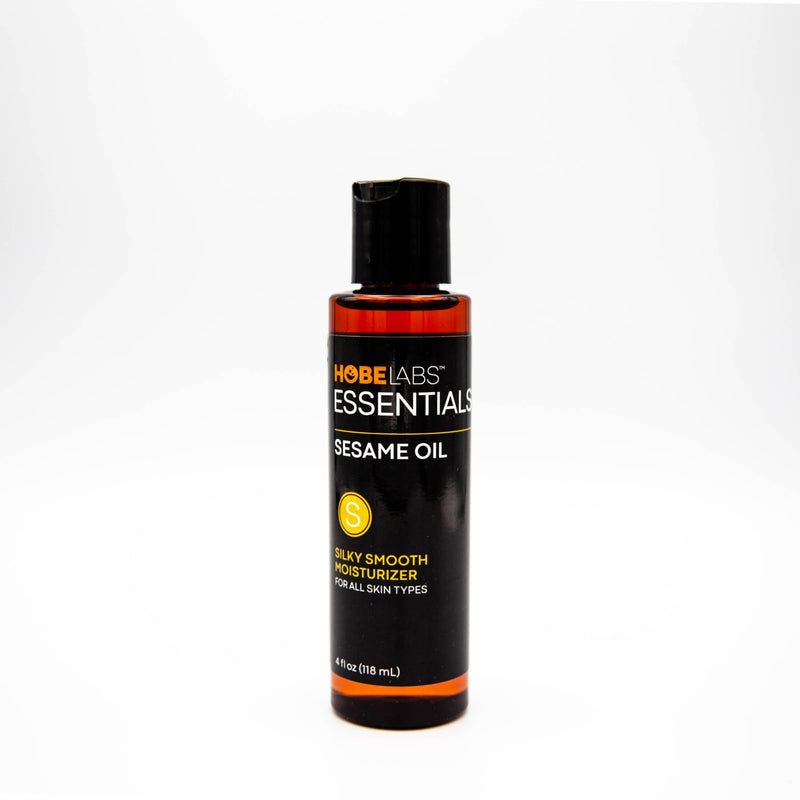 Hobe Labs Sesame Oil - 4 oz - Natural Moisturizer for All Skin Types, Antioxidant & Vitamin Rich Formula, Premium Massage Oil with Light Texture to Rejuvenate and Revitalize - BeesActive Australia