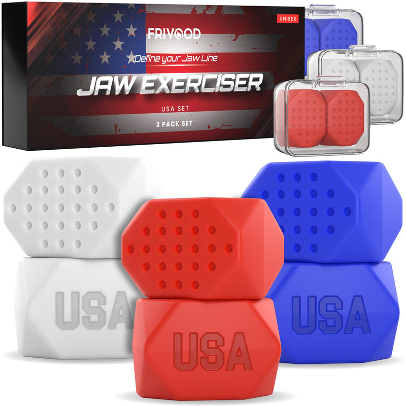 Jaw Exerciser for Men & Women Jawline Exerciser Set for Defined Jawline- Jaw Toner Device with 4 Resistance Levels. Army Design (Army) USA