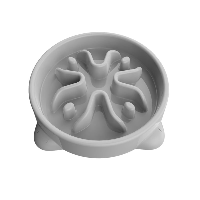 Slow Feeder Dog Bowls Small Breed, Dog Food Bowl Small Dog Anti-Choking Bloat Stop Puzzle Healthy Eating Bowl (Gray, 1 Cup) Gray - BeesActive Australia