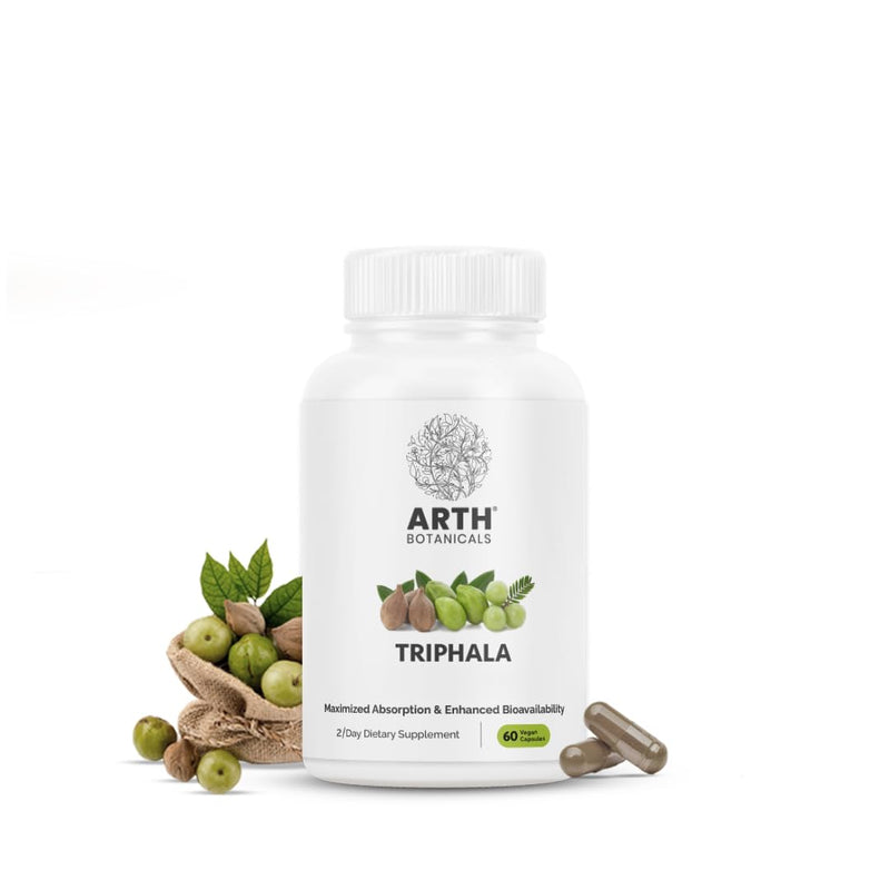 Triphala Capsules - for Daily Use, Overall Wellness - 60 Vegan Capsules for Maximum Absorption & Potency -100% Organic - BeesActive Australia