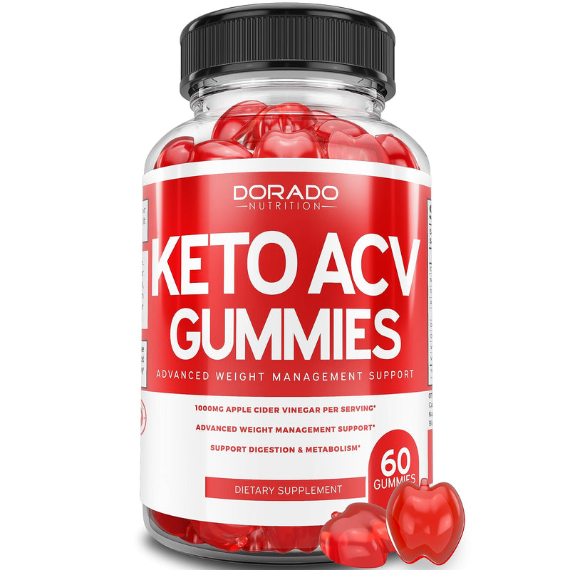 KETO ACV Gummies for Weight Management Support (1000mg Per Serving) - Apple Cider Vinegar Gummies - Promote Healthy Digestion & Metabolism - Delicious Apple Flavor - ACV AC Gummies - (60 Gummies) - BeesActive Australia