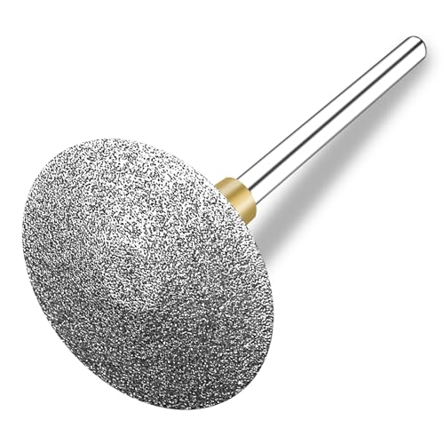 Pedicure Drill Bit, Diamond Carbide Foot Nail Drill Bit,Stainless Steel Professional Pedicure Foot Calluses Sanding Polishing Bits for Cracked Skin Callus Removal for Home Salon & DIY(Medium) Medium