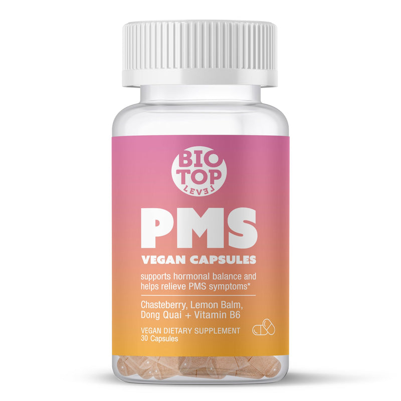 PMS Support for Cramps, Bloating, Breakouts & Mood - 30 Capsules