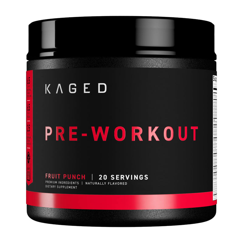 Kaged Original Pre Workout Powder | Fruit Punch | Pre-Workout with Creatine, Beta Alanine, L-Citrulline, BCAAs | 274 mg Organic Caffeine | Pre Supplements for Men & Women | 20 Servings