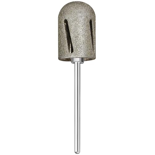 Pedicure Drill Bit,16mm diameter 180Grit Diamond Carbide Foot Nail Drill Bit Pedicure Foot Calluses Sanding Polishing Head for Cracked Skin Corns Callus Removal for Home Salon & DIY 16mm #180