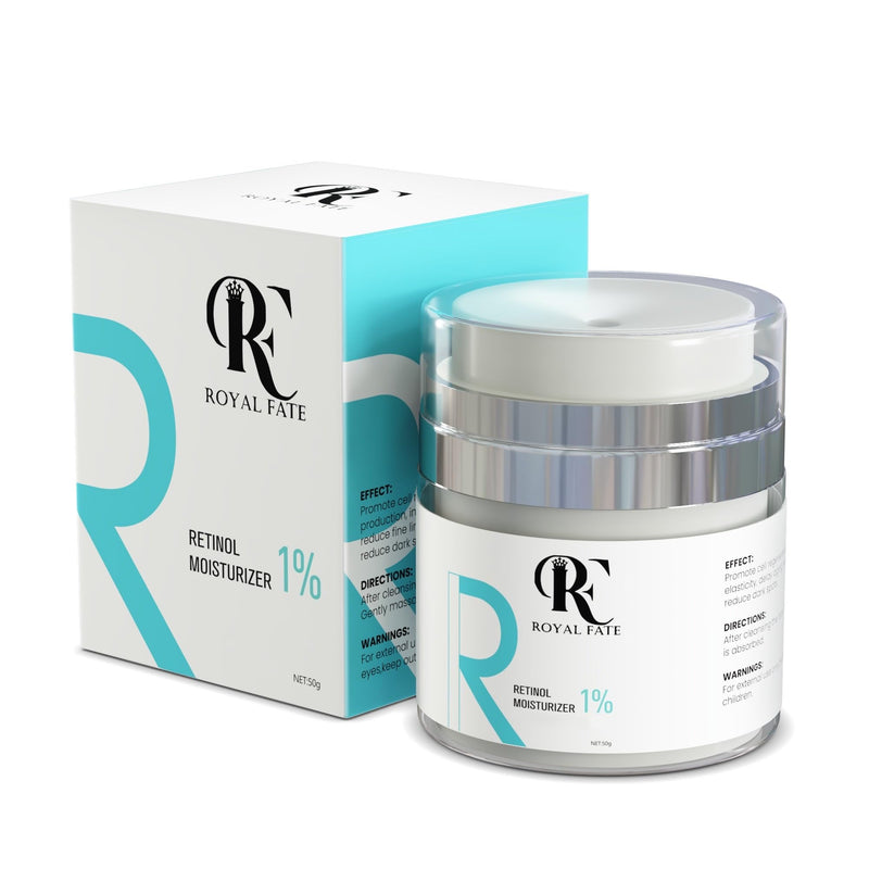 RF ROYAL FATE Retinol Moisturizer Face and Neck Skin Cream For Fine Lines and Wrinkles, and Anti-Aging Effect. Made With Shea Butter, Jojoba Oil, Vitamin E and Hyaluronic Acid. Fragrance Free 1.7 oz - BeesActive Australia