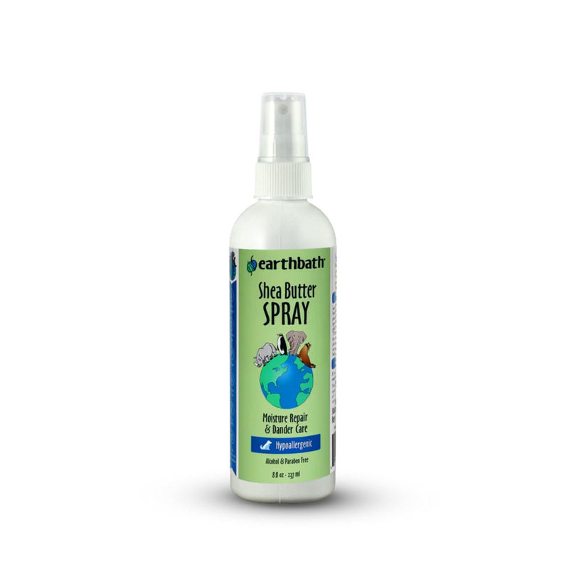 earthbath, Hypoallergenic Shea Butter Spray - Dog Dandruff Treatment, Dog & Cat Skin Moisturizer, Plant-Based, Cruelty-Free, Vegan, Gluten-Free, Non-GMO, Moisture Repair & Dander Care - 8 Oz - PawsPlanet Australia