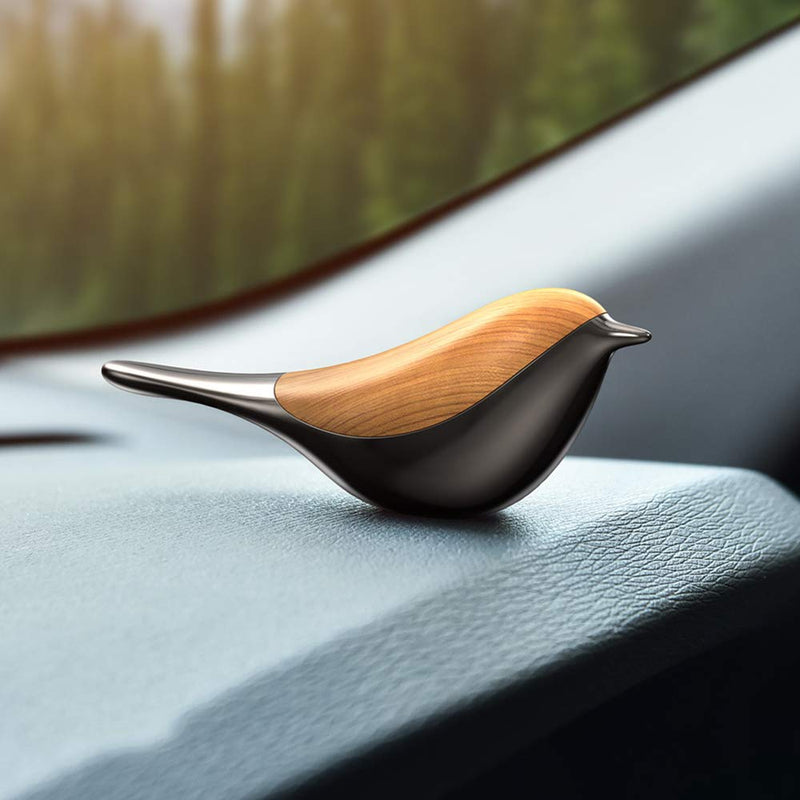 Car Air Fresheners,High-end Lucky bird Car Fresheners,Car Perfume Aroma Diffuser Solid Natural Fragrance,For Car Center console,family Desktop placement,Home decorate,Holiday gift (Wood grain) Wood grain - BeesActive Australia