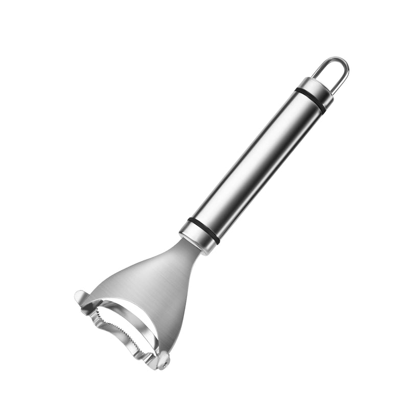 COMNICO Corn Scraper Stainless Steel Cutter Kernel Remover Tool Cob Planer Stripper Peeler Thresher Multifunctional Kitchen Utensils Grips with Ergonomic Handle（Silver，1 Piece） - BeesActive Australia