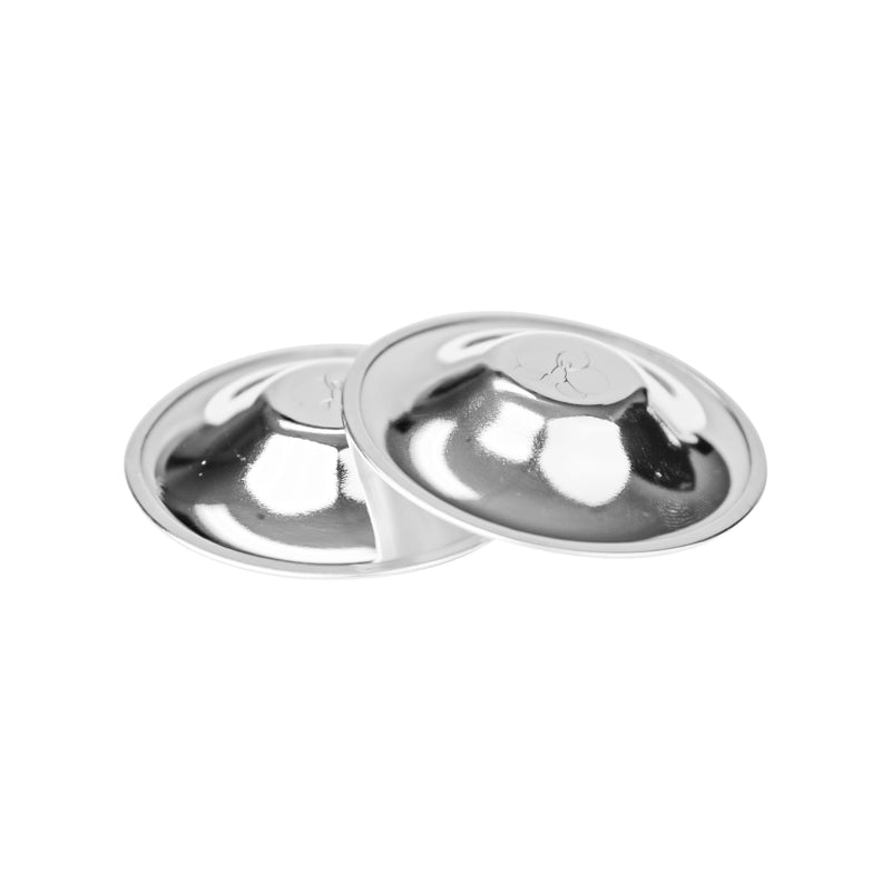 Zomee Original Silver Nursing Cups - Nipple Shields for Nursing Newborn - Breastfeeding Essentials - Tri-Laminate Silver Protect and Soothe - Nipple Covers - Made in Italy (Standard) Standard - BeesActive Australia