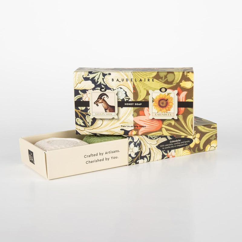 Baudelaire Goats Milk and Calendula Honey Soap, 1.4-ounce, For Everyday Use, Bathroom Use, Skin Care, Made in France - BeesActive Australia