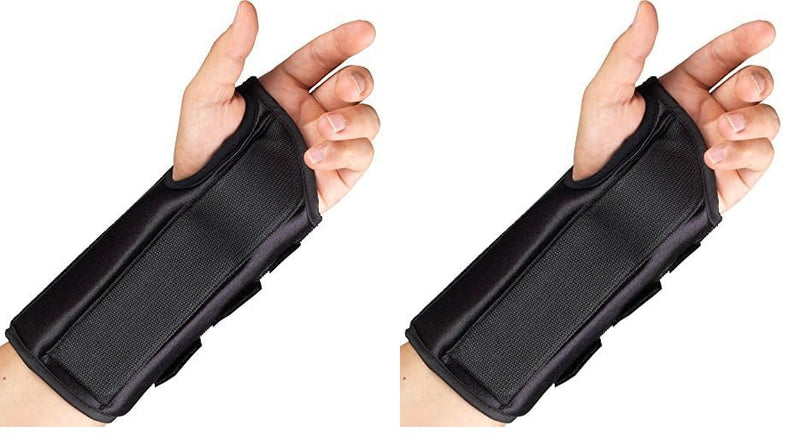 OTC Wrist Splint, Adult Support Brace, X-Large, 8 Inch (Left Hand) (Pack of 2)