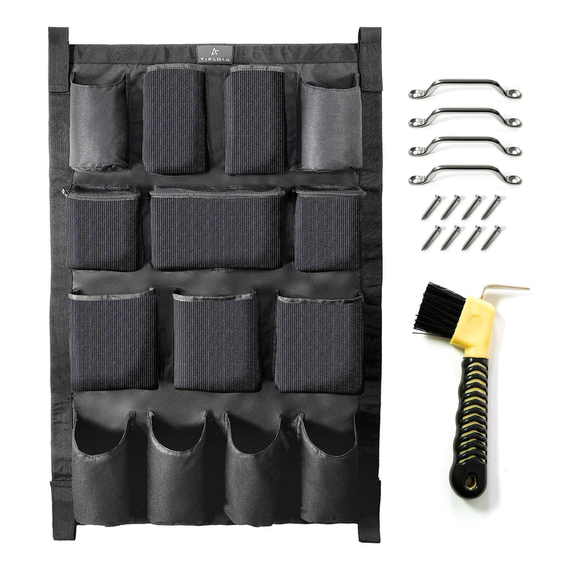 Horse Trailer Organizer - Long Hanging Grooming Storage Caddy - for Trailers, Barns and Stalls - Complete with Horse Hoof Pick Brush - BeesActive Australia