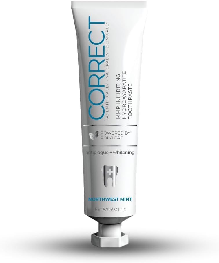 Fluoride Free Hydroxyapatite Toothpaste – Whitening & Sensitivity Relief – SLS-Free, Dentist Formulated, Natural Remineralizing, Made in USA – 4oz (Northwest Mint)