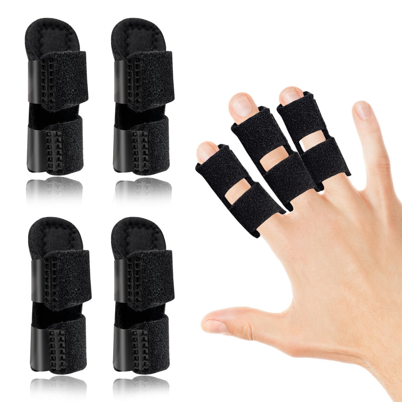 EDNYZAKRN 4Pcs Finger Splints, Finger Brace for Trigger Finger - Broken Finger - Arthritis - Straightening - Pain Relief, Finger Protectors Support for Index - Middle - Ring Finger - BeesActive Australia
