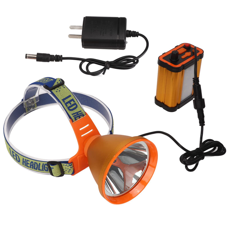 Mining Helmet Lamp Rechargeable Headlamp Industrial Safety Headlamp Waterproof Mining Headlamp for Miner, Construction Worker