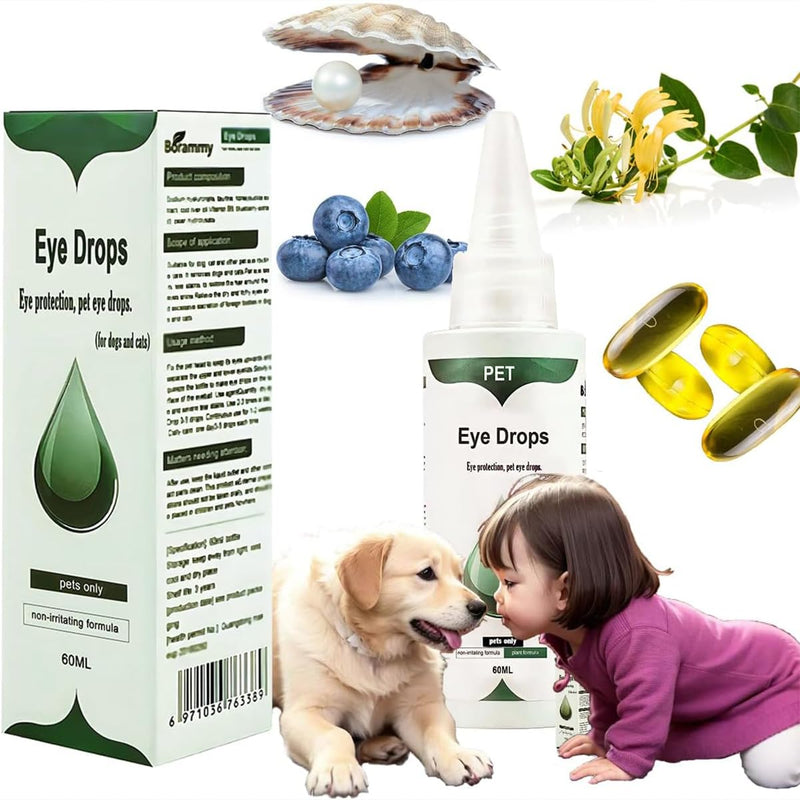 VEZE Eye Drops for Dogs, Dog Eye Drops & Cats, Gentle Dog Eye Infection Treatment, Relieves Dog Eye discomfort，Dog Eye Wash Relief Allergies Symptoms and Help Tear Stain Remover. - BeesActive Australia