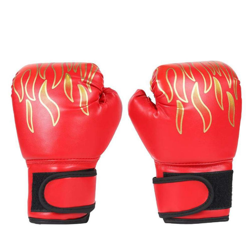 Keenso Kids Adjustable Breathable Flame Boxing Gloves for Training and Protection Ages 3-12 Red - BeesActive Australia