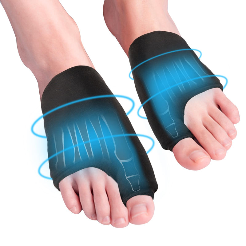 Foot Ice Packs Wrap Big Toe for Bunion Relief Gout Pain Relief, Reusable Cold & Heat Therapy Gel Foot Ice Pack Compress for Arthritic Toes, Swelling, Fasciitis, Sport Injuries, Post-Surgery Recovery