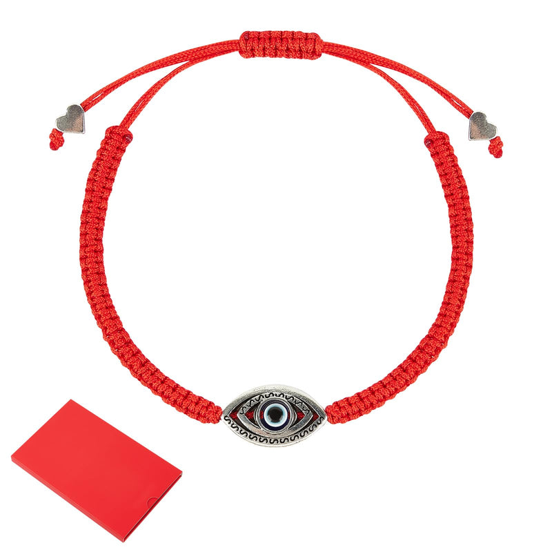 MMYQXI Evil Eye Bracelets Evil Eye Bracelet for Women Men Red String Bracelet Jewelry Anklets Protection Lucky Amuletos Adjustable Handmade Braclet Mal De Ojo Blue Third Eye Gifts for Him Friendship - BeesActive Australia