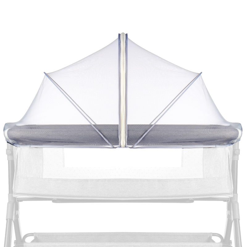 Bassinet Cover Mosquito Net for Babies to Keep Insects/Bugs/Cats Out, Toddler Bassinet/Bedside Sleeper/Crib Net with Two-Way Zippers & Storage Bag, Breathable Mesh Holes, White - BeesActive Australia