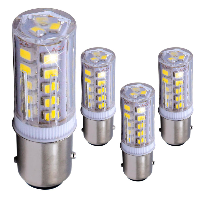 HQRP 4-Pack LED Light Bulb Compatible with Aqua-Signal Series 40 41 42 50 Masthead Light Marine Navigation 3541002000 3108104000 3540002000 40400 40420 40000 40001 40020 12-24V 4 Pack