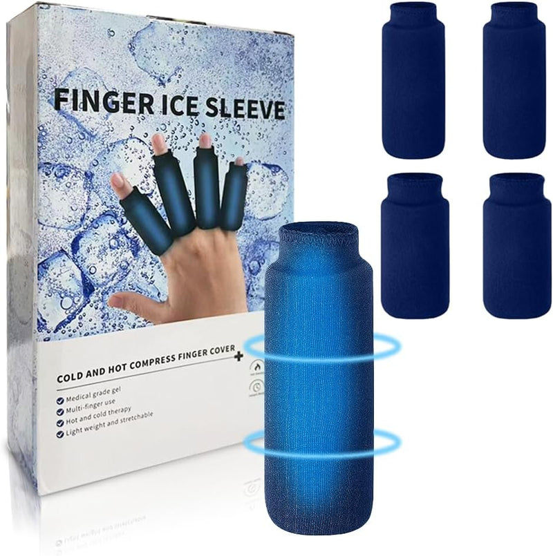 sicotool Finger Ice 4 Pack Thumb Sleeve Reusable Length Finger Ice Pack, Cold and Hot Sleeve for Thumbs and Toes Swelling for Arthritis, Tendinitis, Trigger Finger, and Swollen Finger - BeesActive Australia