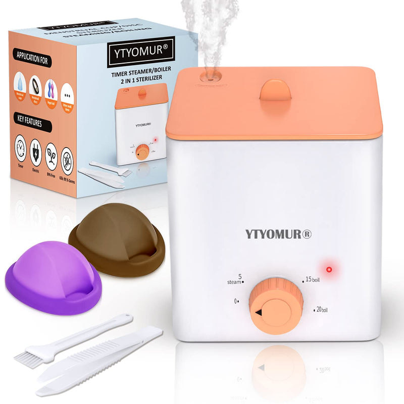 Menstrual Disc with Sterilizer- Menstrual Cup Sterilizer Steamer with 2 Soft & Reusable Period Disc, Menstrual Cups Period Cup Kit Sterilizer+disc - BeesActive Australia