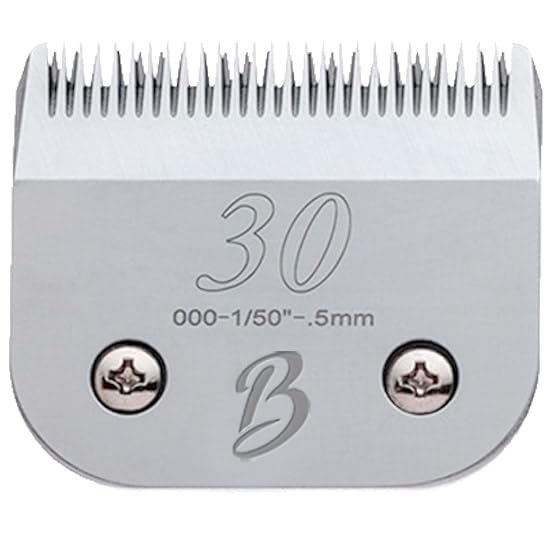 Detachable A Series 30 Blades for Dog Grooming Cuts 1/50" - 0.5mm Japanese High Carbon Steel Dog Clipper Blades & 30 Blade Dog Grooming (Compatible A5 Series Clippers for Dogs Cat (B30) 30 (1/50" - 0.5mm) - BeesActive Australia