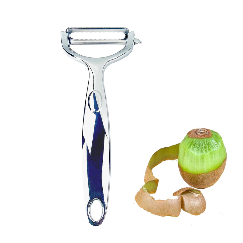 Vegetable Peeler Potato Peeler, Heavy 0.24Ib Stainless Steel Non-Slip Handle and Sharp Blades, Serrated Blade ， Perfect Peel-Better for hard peels Heavy Duty Serrated Blade 6.29 "x 2.36 "x0.9" - BeesActive Australia