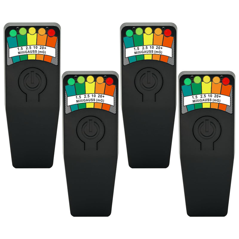 4 Pack Black EMF Meter Ghost Hunting Magnetic Field Detector Spirit Box Paranormal Equipment Tester - BeesActive Australia