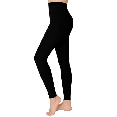 KTINNEAD 20-30mmHg Comfortable Medical Compression Pantyhose for Women Men Black1 L