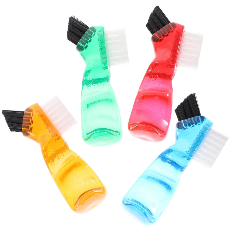 Healifty 4pcs Denture Toothbrush Electric Toothbrushes Denture Care Brush Personal Mini Dual Head Toothbrush Electric Denture Brush Toothbrush Small Paintbrush Double Head Plastic - BeesActive Australia