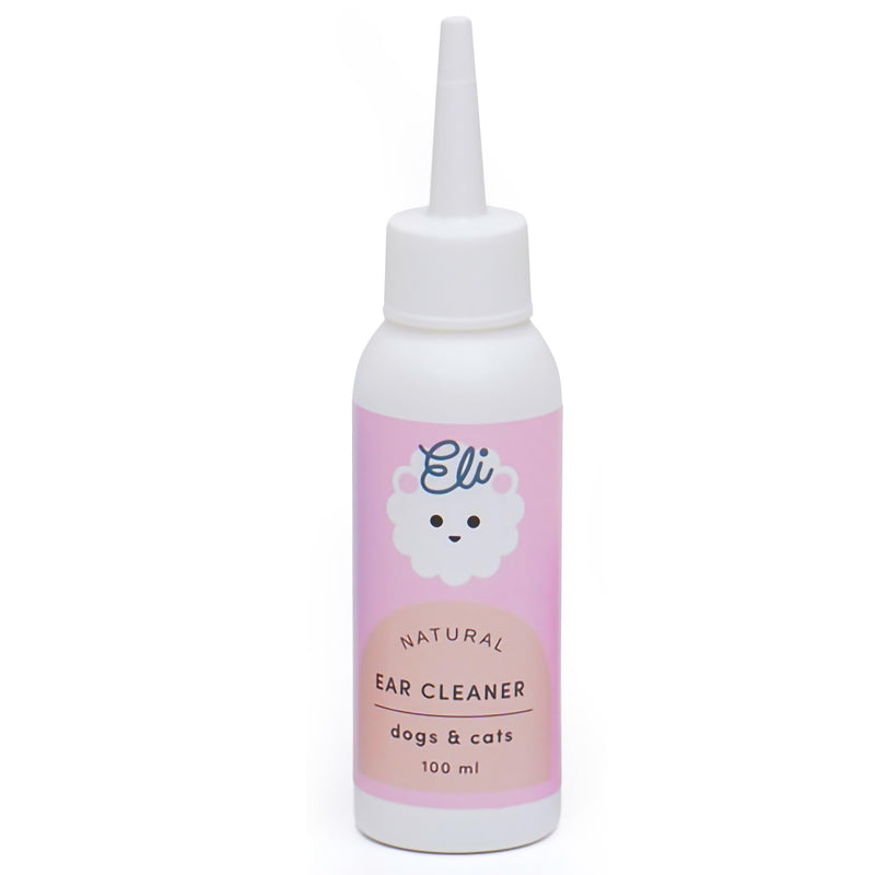 Eli Natural Ear Cleaner for Dogs and Cats – Made with Natural Origin Ingredients, Gently Cleans Ears, removes Dirt & buildup, Fragrance-Free & allergen-Free Formula, Safe for Sensitive Pets – 3.38 oz